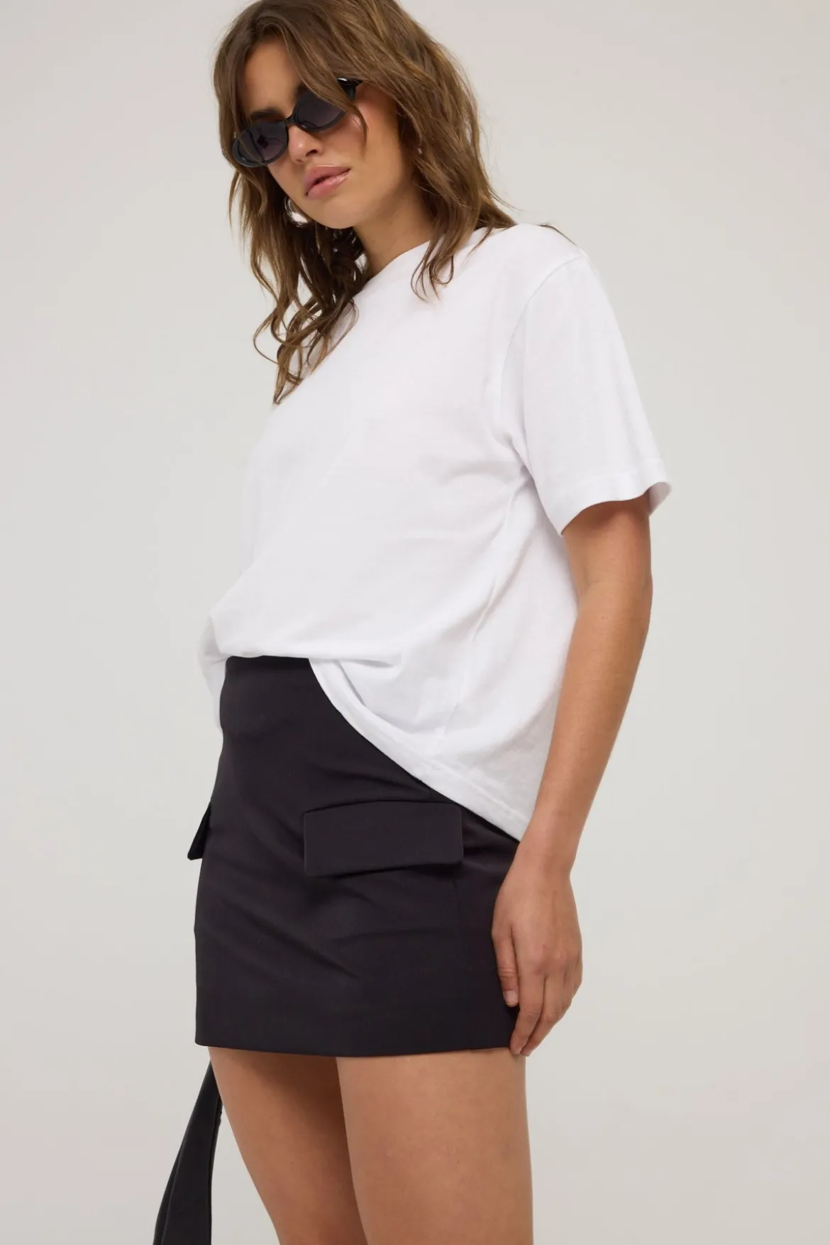Maeve Tailored Mini Skirt Black
