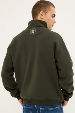 Maison 1/4 Zip Sweat Grey