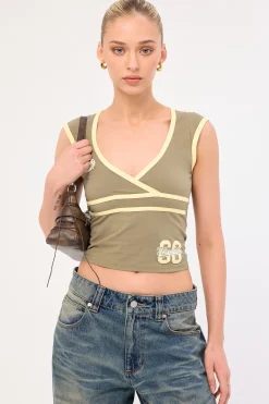 Major League Wrap Top Kelp