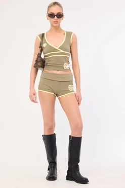Major League Wrap Top Kelp