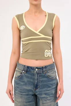 Major League Wrap Top Kelp