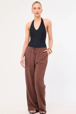 Majorca Elastic Pant Brown