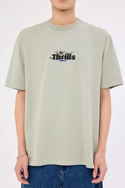 Make A Wish Oversize Fit Tee Dirty Sage