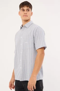 Manners Check Shirt Blue