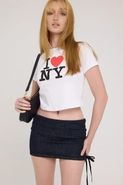 Marbella Mini Skirt Dark Denim