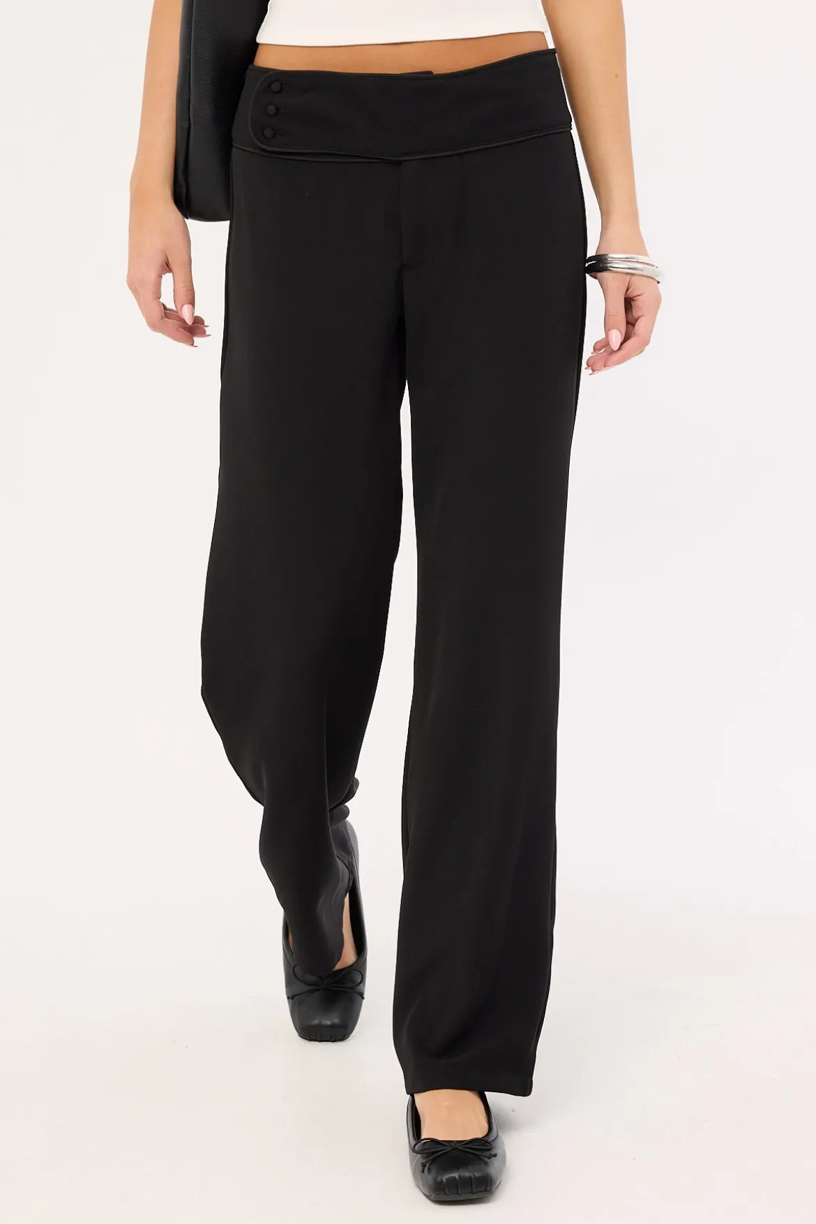 Marcia Mid Rise Pant Black