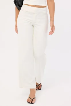 Marcia Mid Rise Pant White