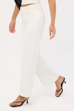 Marcia Mid Rise Pant White