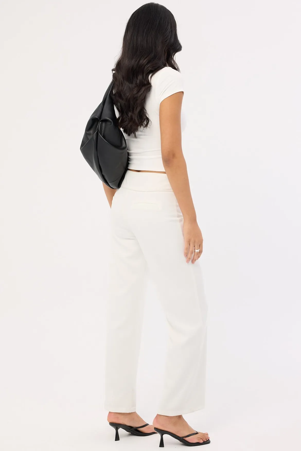 Marcia Mid Rise Pant White