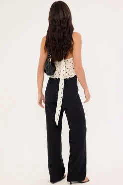 Margaux High Rise Pants Black