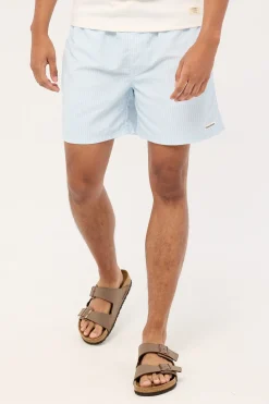 Marine Swim Short Blue/White Stripe