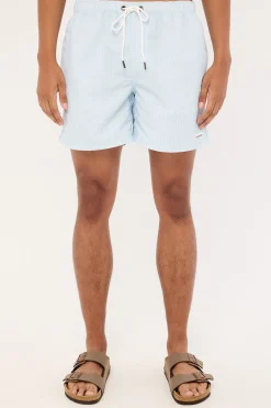 Marine Swim Short Blue/White Stripe