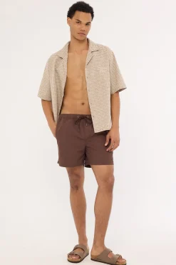 Marine Swim Short Choc Brown
