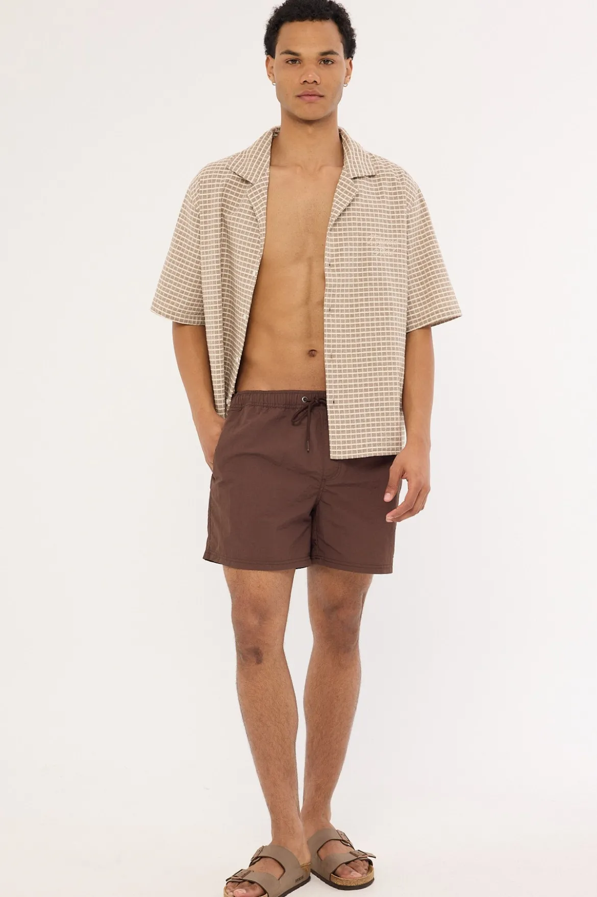 Marine Swim Short Choc Brown