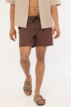 Marine Swim Short Choc Brown
