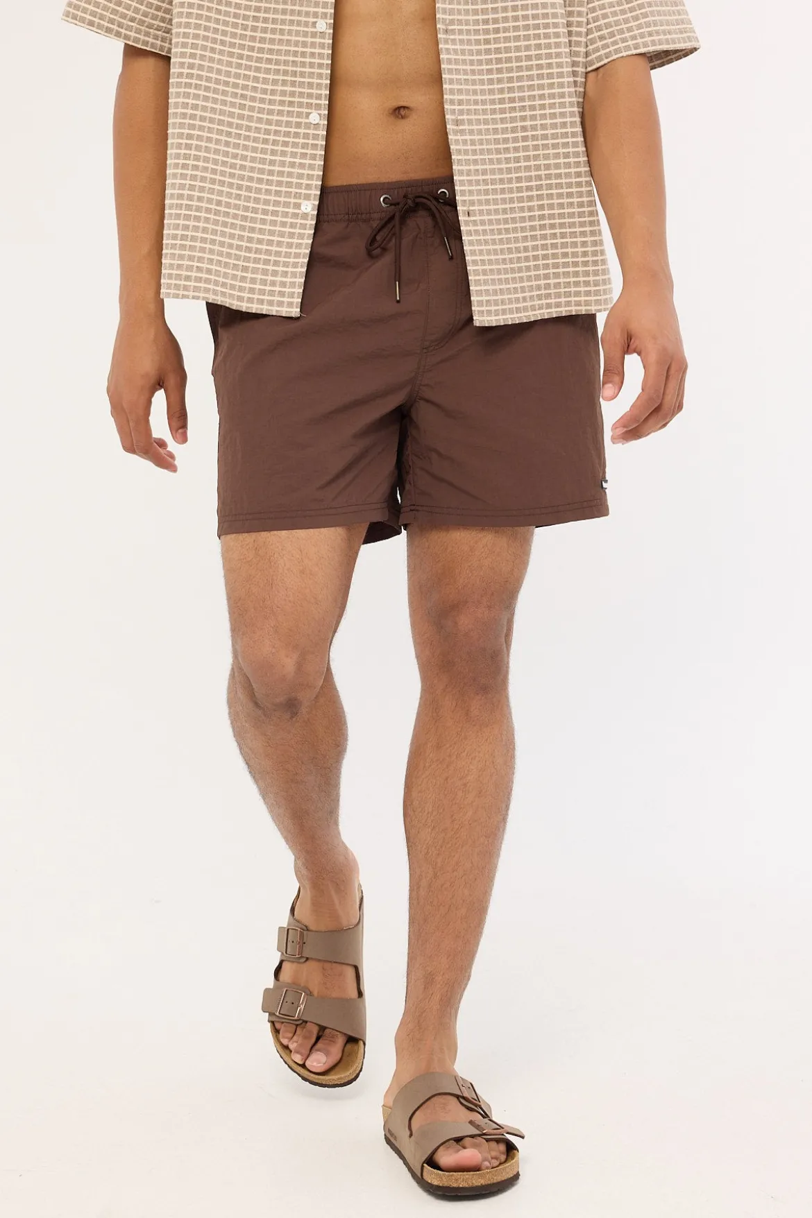 Marine Swim Short Choc Brown