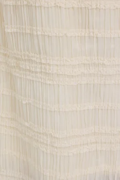 Marisole Gathered Maxi Skirt Cream