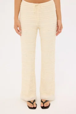Marisole Mid Rise Pant Cream