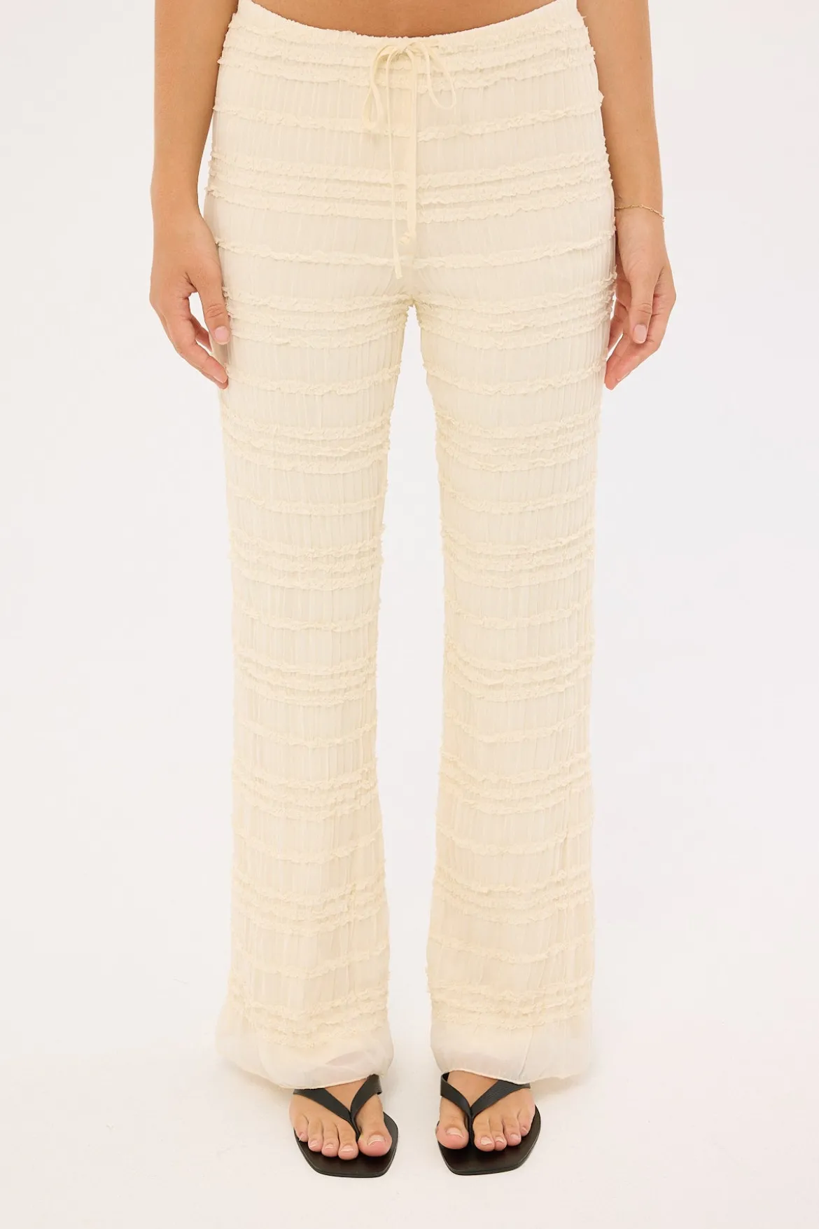 Marisole Mid Rise Pant Cream