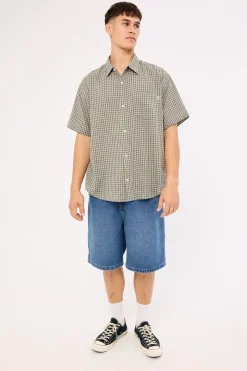 Mark Denim Work Short Faded Blue