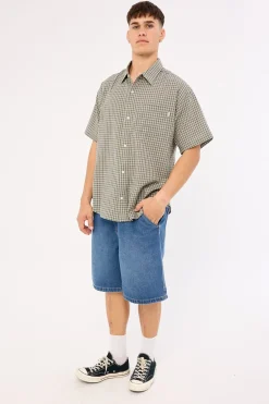 Mark Denim Work Short Faded Blue