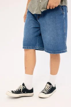 Mark Denim Work Short Faded Blue