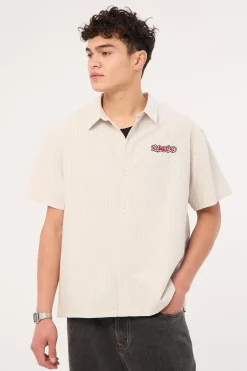 Mark Stripe Shirt Smoke Stripe