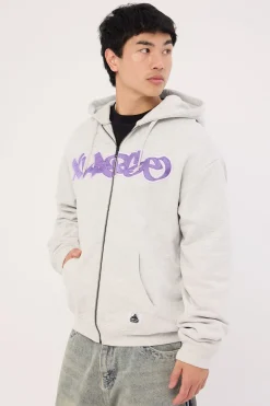 Mark Zip Thru Hood Snow Marle