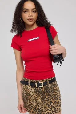 Marker Baby Tee Red
