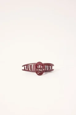 Marley Hair Claw Clip Burgundy