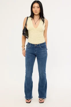 Mary-Kate Jean Mid Blue Denim