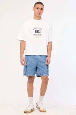 Matchbox Cropped Heavyweight Easy Tee White