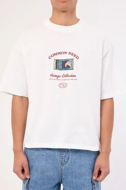 Matchbox Cropped Heavyweight Easy Tee White