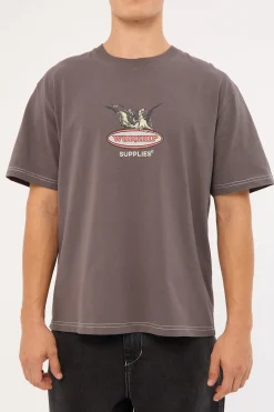 Maybe Today Tee Worn Black