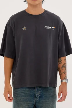 McLaren 1963 Boxy Tee Washed Black Black