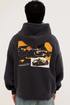 McLaren 38 Hoodie Washed Black Washed Black