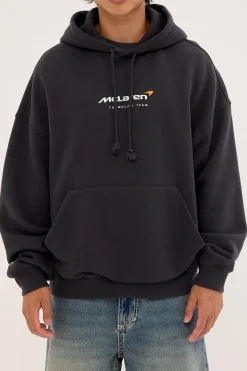 McLaren 38 Hoodie Washed Black Washed Black