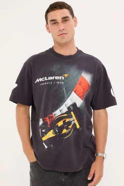 McLaren Birdseye Apex Tee Washed Black