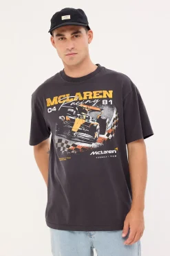 McLaren Checkered Tee Washed/Vintage White