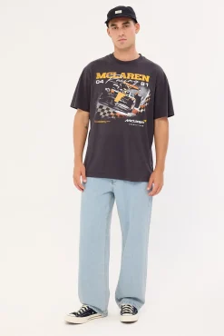 McLaren Checkered Tee Washed/Vintage White