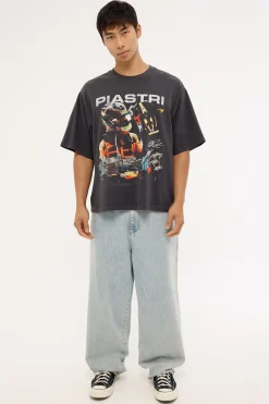 McLaren Piastri Signature Boxy Tee Washed Black