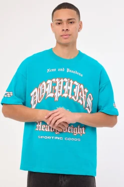 M-Dolphins Coach Tee Aqua