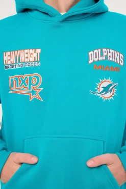 M-Dolphins Surround Hoodie Aqua