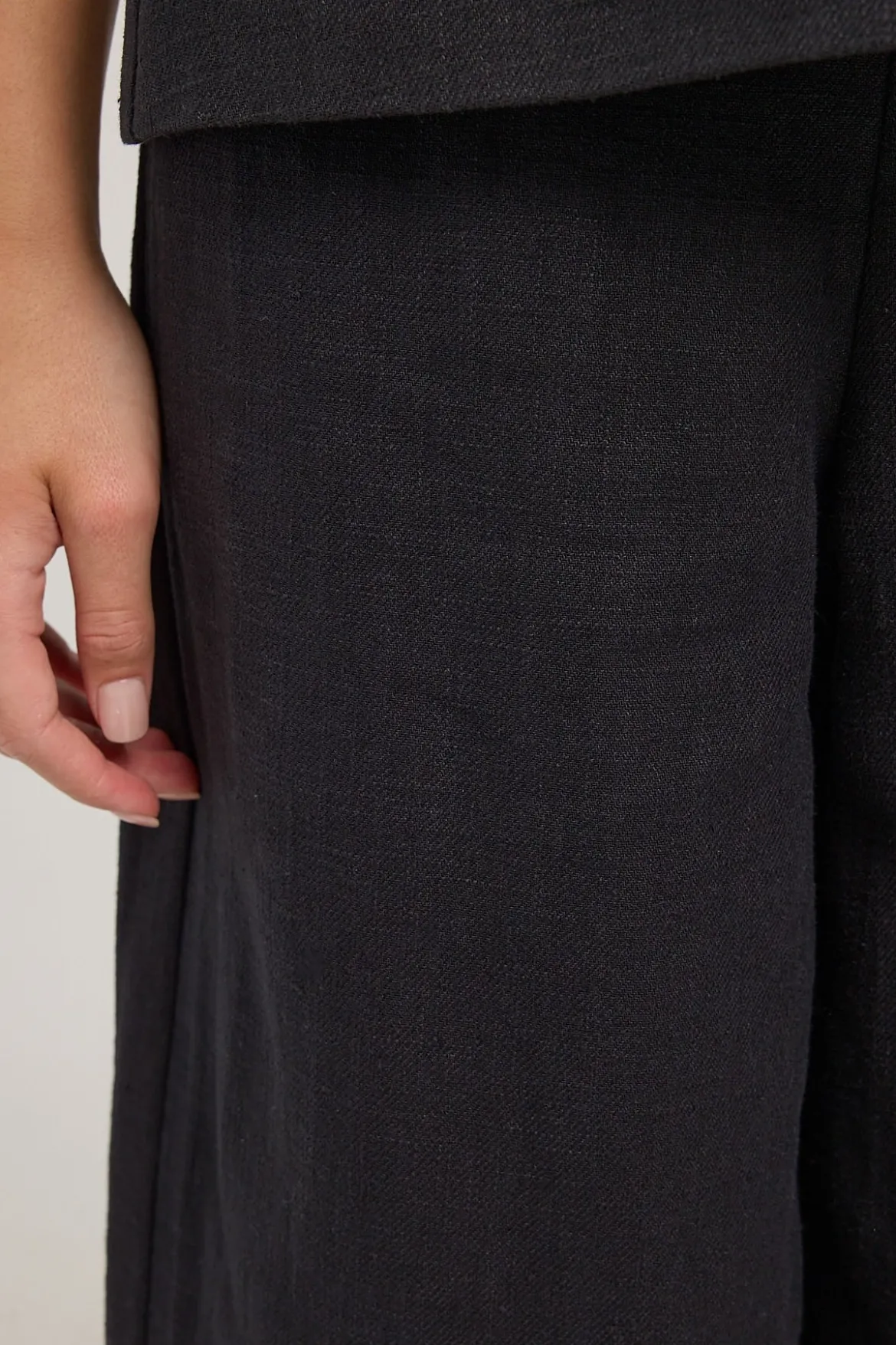 MENORCA LINEN PANT Black
