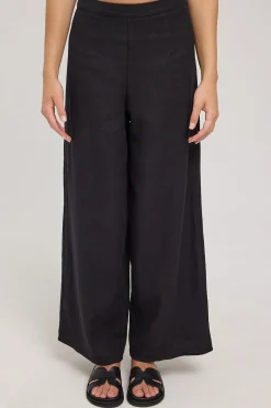 MENORCA LINEN PANT Black
