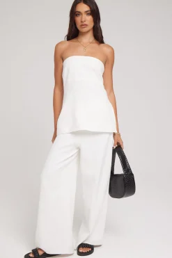 MENORCA LINEN PANT White