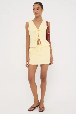 Menorca Tailored Skort Lemon