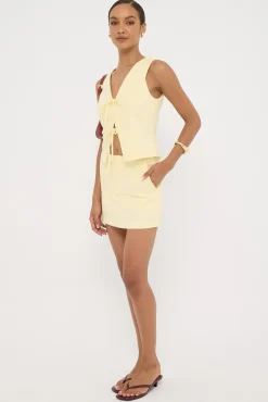 Menorca Tailored Skort Lemon