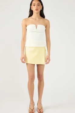 Menorca Tie up Skort Lemon