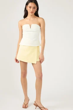 Menorca Tie up Skort Lemon